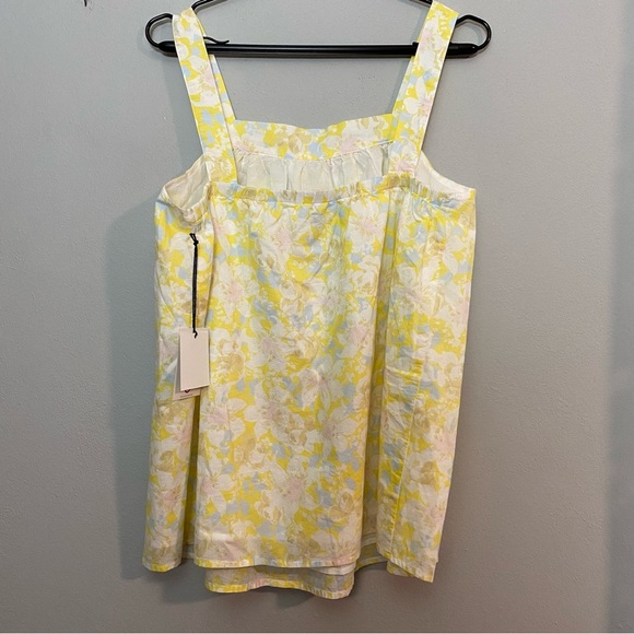 The Nines by Hatch Yellow Floral Maternity Top - Picture 4 of 8